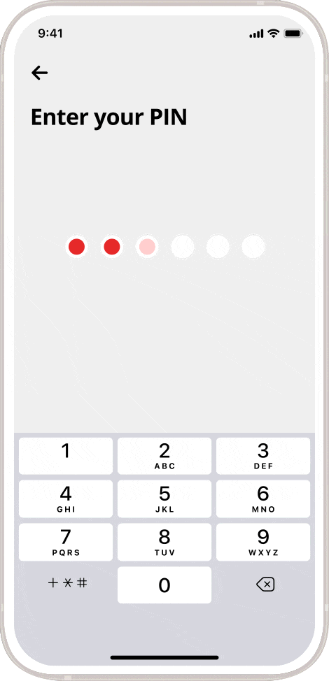 How to change PIN on CAMMA Mobile