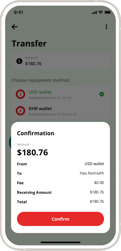 How to make loan repayment CAMMA Mobile