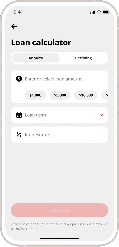How to use Loan Calculator on CAMMA Mobile