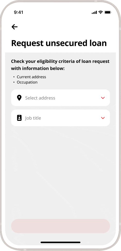 How to request unsecured loans on CAMMA Mobile