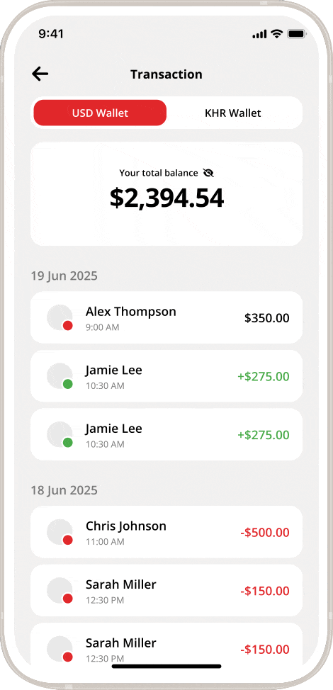 How to view transactions on CAMMA Wallet